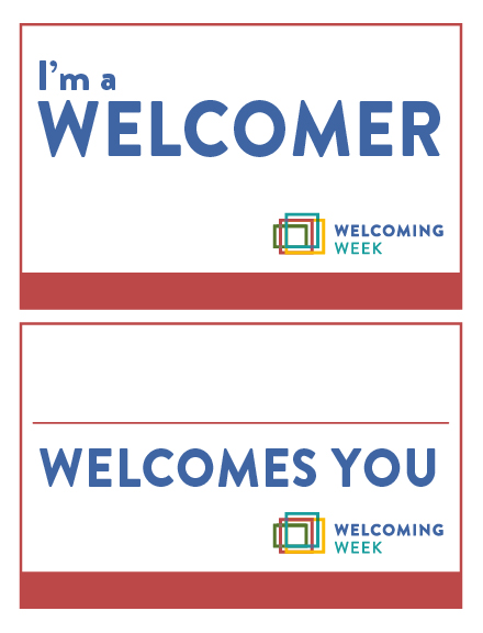 Welcomer signs - English version